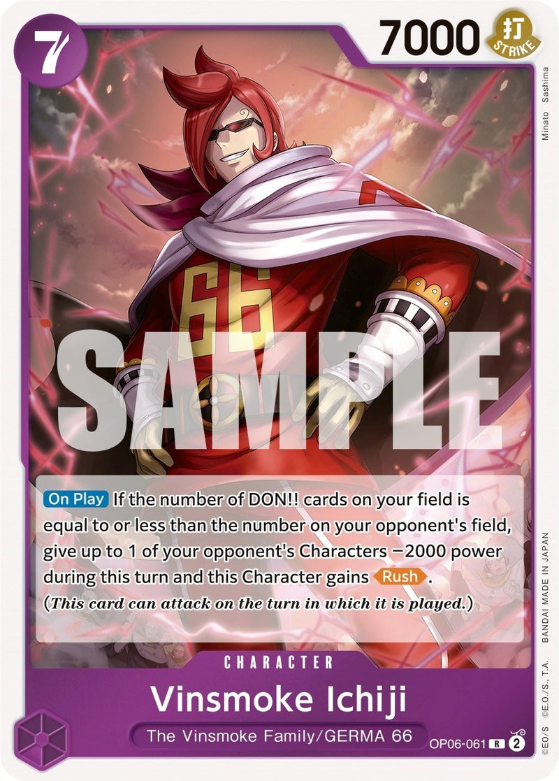 Image for Vinsmoke Ichiji (061) (OP06-061) (Wings of the Captain) - One Piece Card Game