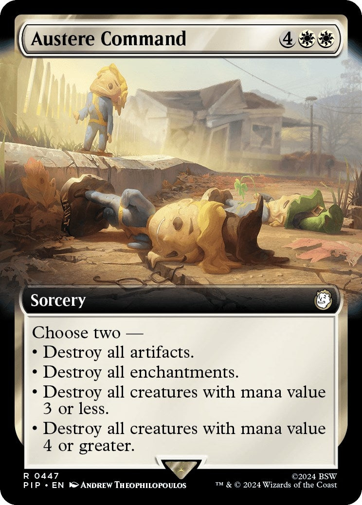 Austere Command (Extended Art) (447) (Universes Beyond: Fallout)