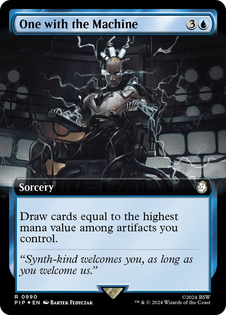 One with the Machine (Extended Art) (Surge Foil) (990) (Universes Beyond: Fallout)
