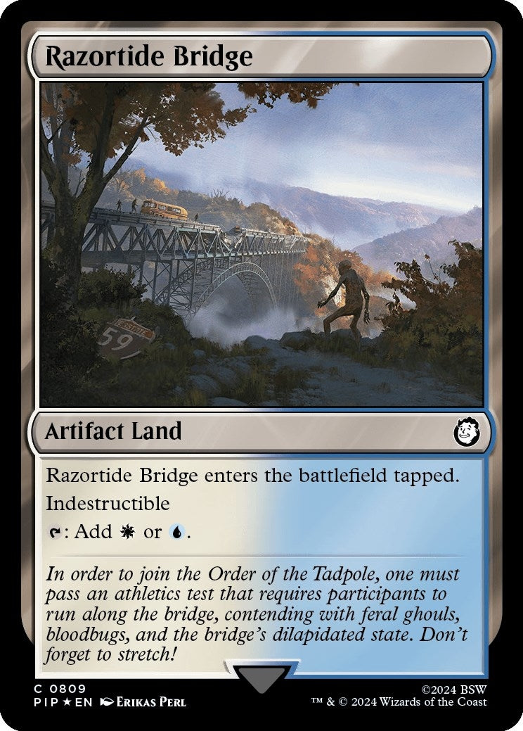 Razortide Bridge (Surge Foil) (809) (Universes Beyond: Fallout)