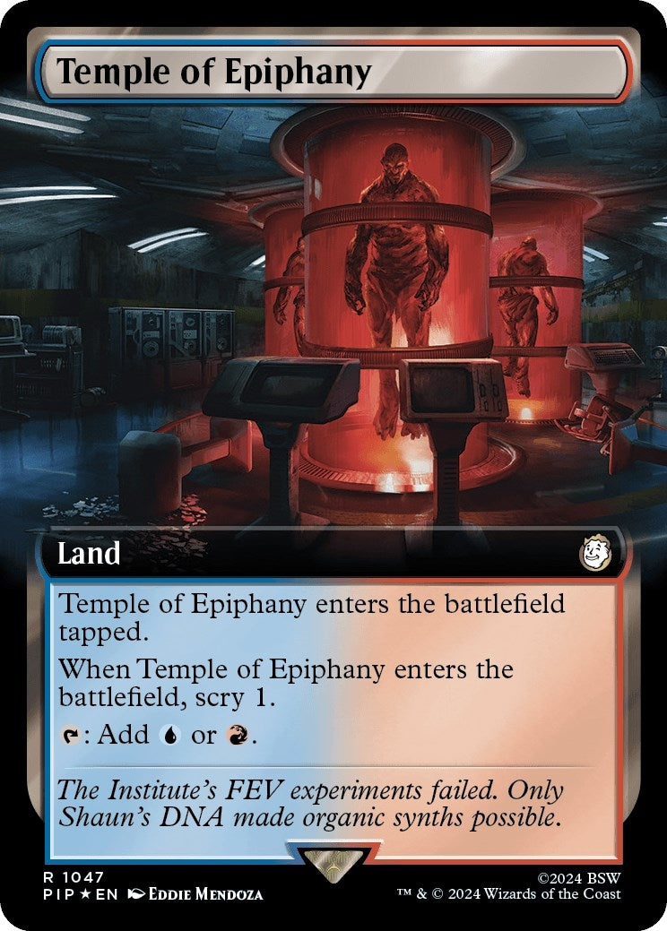 Temple of Epiphany (Extended Art) (Surge Foil) (1047) (Universes Beyond: Fallout)
