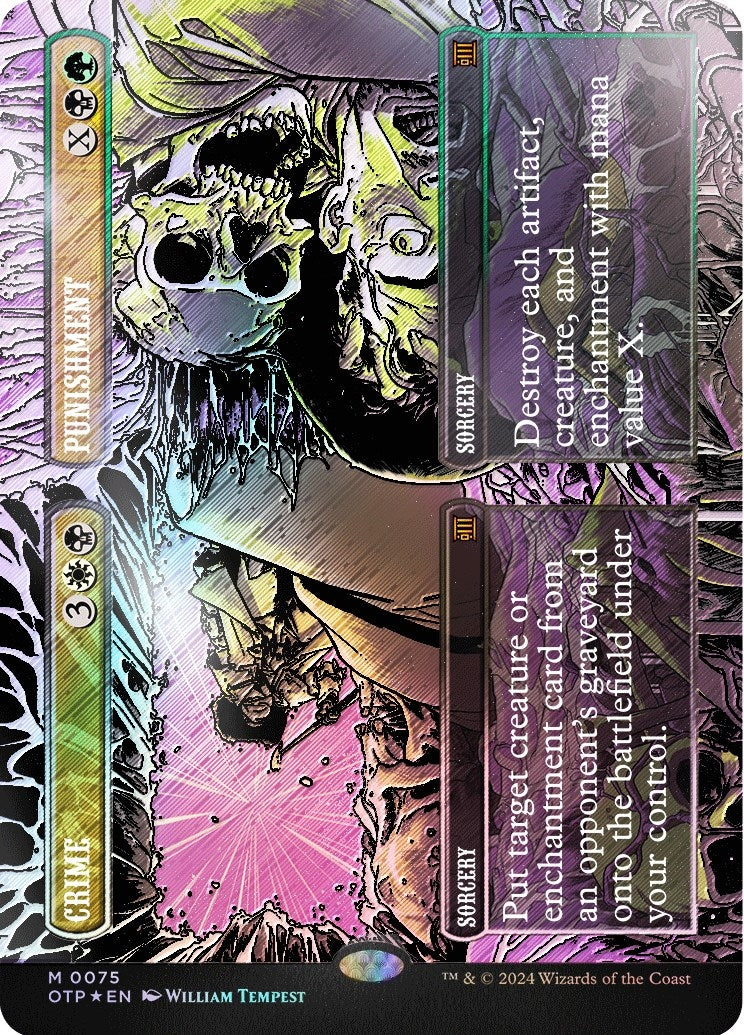 Crime // Punishment (Textured Foil) (75) (Outlaws of Thunder Junction: Breaking News)