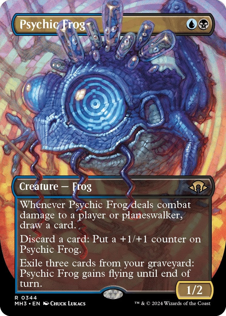 Psychic Frog (Borderless) (344) (Modern Horizons 3)