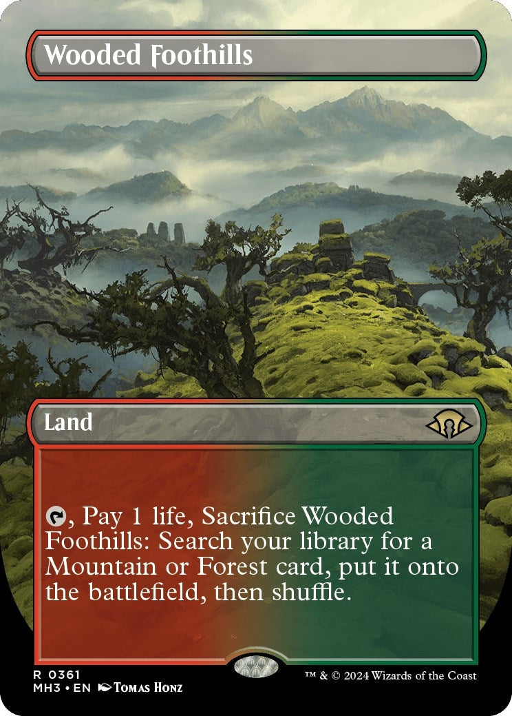 Image for Wooded Foothills (Borderless) (361) - Magic: The Gathering