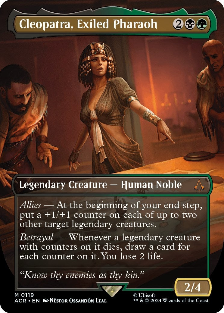 Cleopatra, Exiled Pharaoh (Borderless) (119) (Universes Beyond: Assassin's Creed)