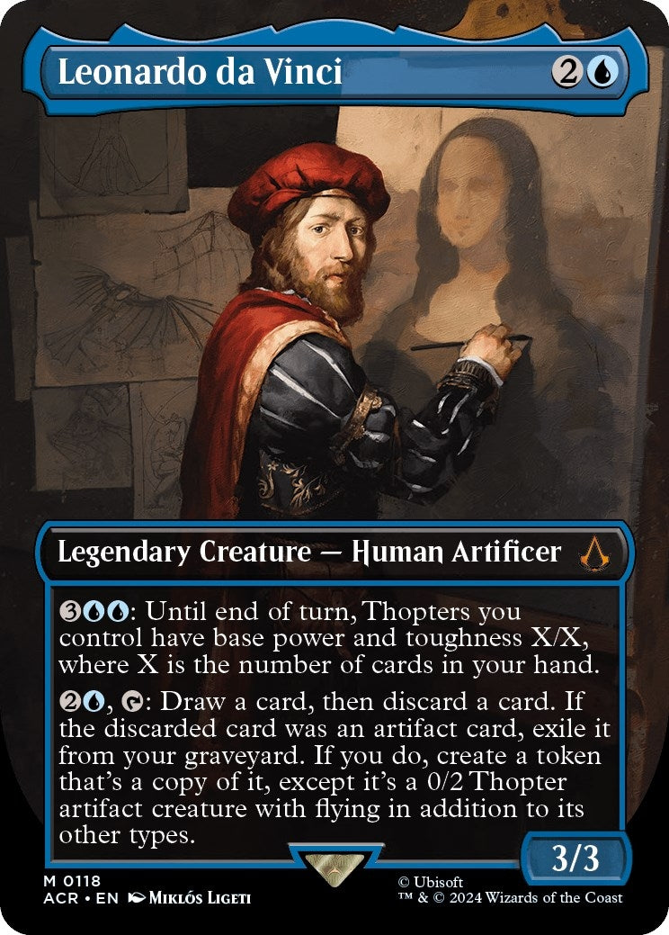 Leonardo da Vinci (Borderless) (118) (Universes Beyond: Assassin's Creed)