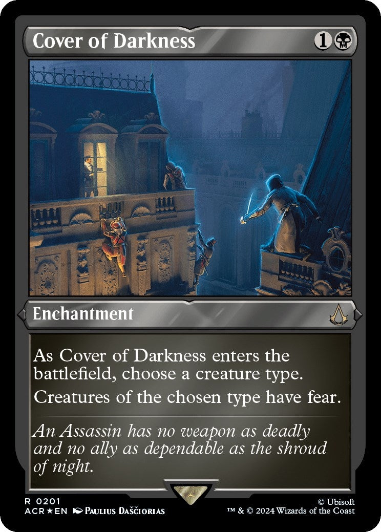 Cover of Darkness (Foil Etched) (201) (Universes Beyond: Assassin's Creed)