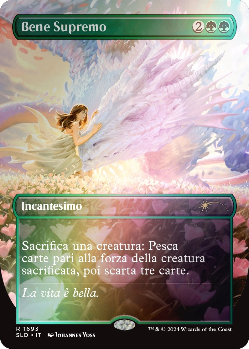 Greater Good (Italian) - "Bene Supremo" (Rainbow Foil) (1693) (Secret Lair Drop Series)