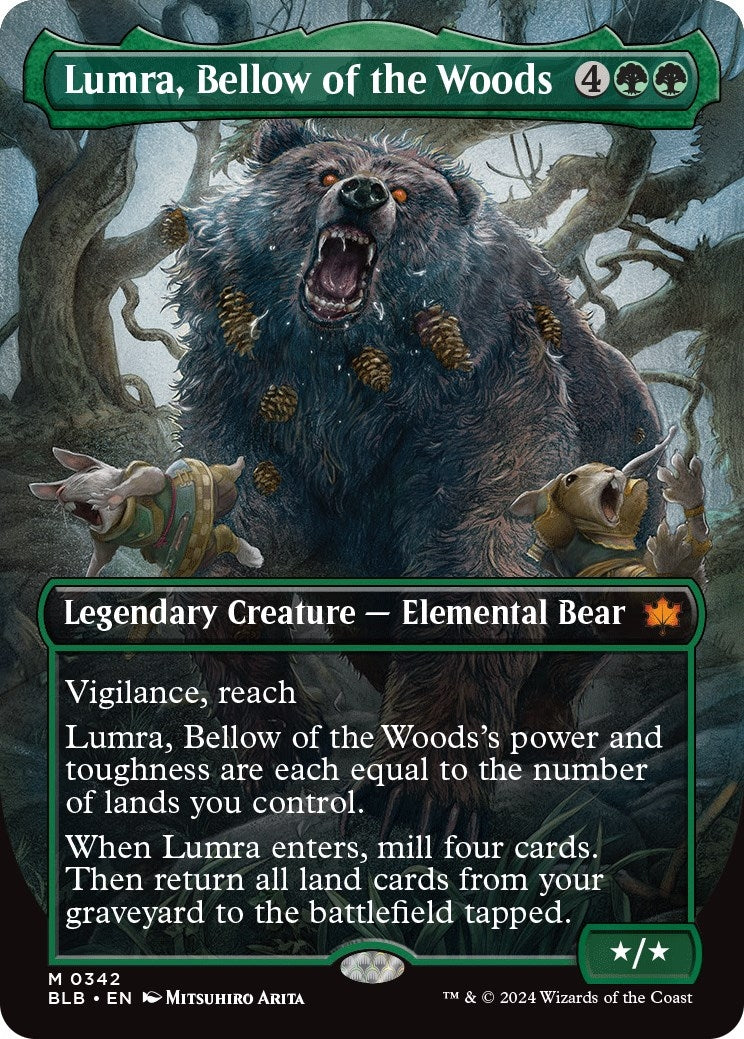 Lumra, Bellow of the Woods (Borderless) (0342) (342) (Bloomburrow)