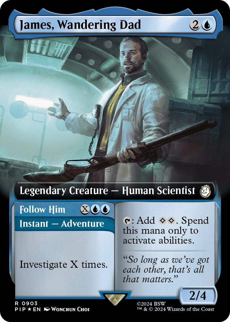 James, Wandering Dad (Extended Art) (Surge Foil) (903) (Universes Beyond: Fallout)