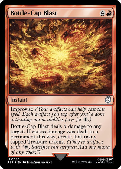 Bottle-Cap Blast (Surge Foil) (583) (Universes Beyond: Fallout)