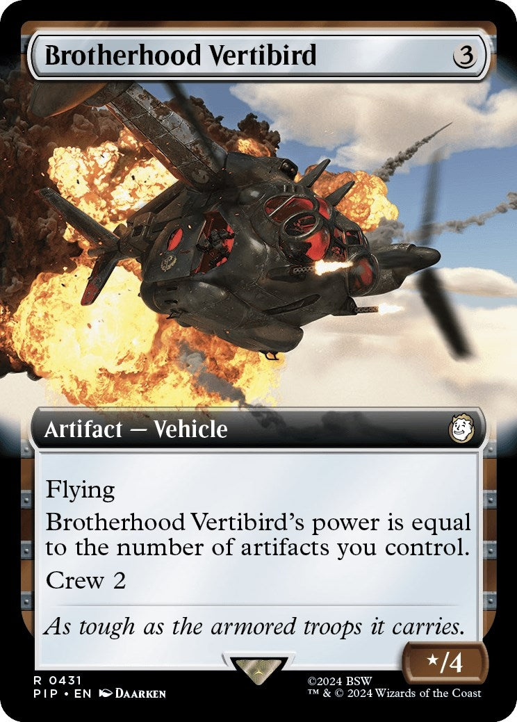 Brotherhood Vertibird (Extended Art) (431) (Universes Beyond: Fallout)
