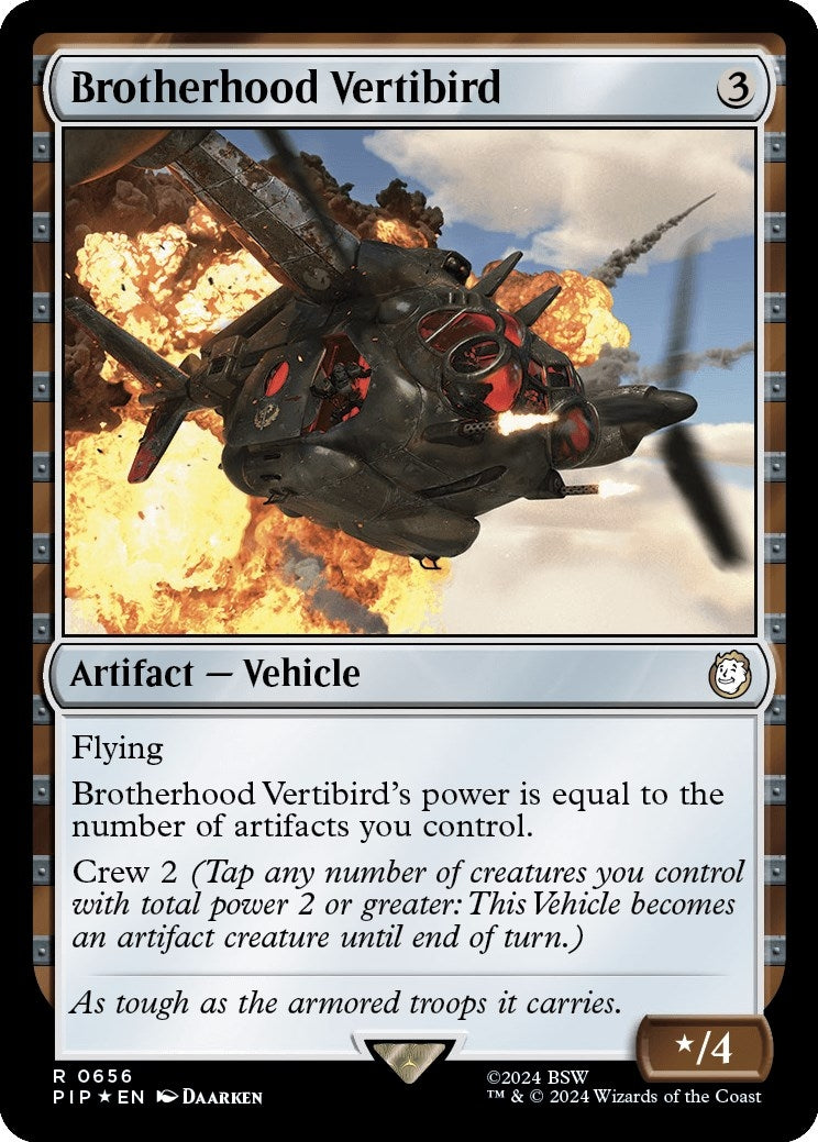 Brotherhood Vertibird (Surge Foil) (656) (Universes Beyond: Fallout)