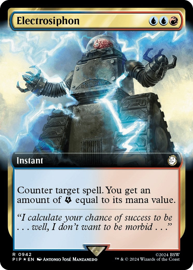 Electrosiphon (Extended Art) (Surge Foil) (942) (Universes Beyond: Fallout)