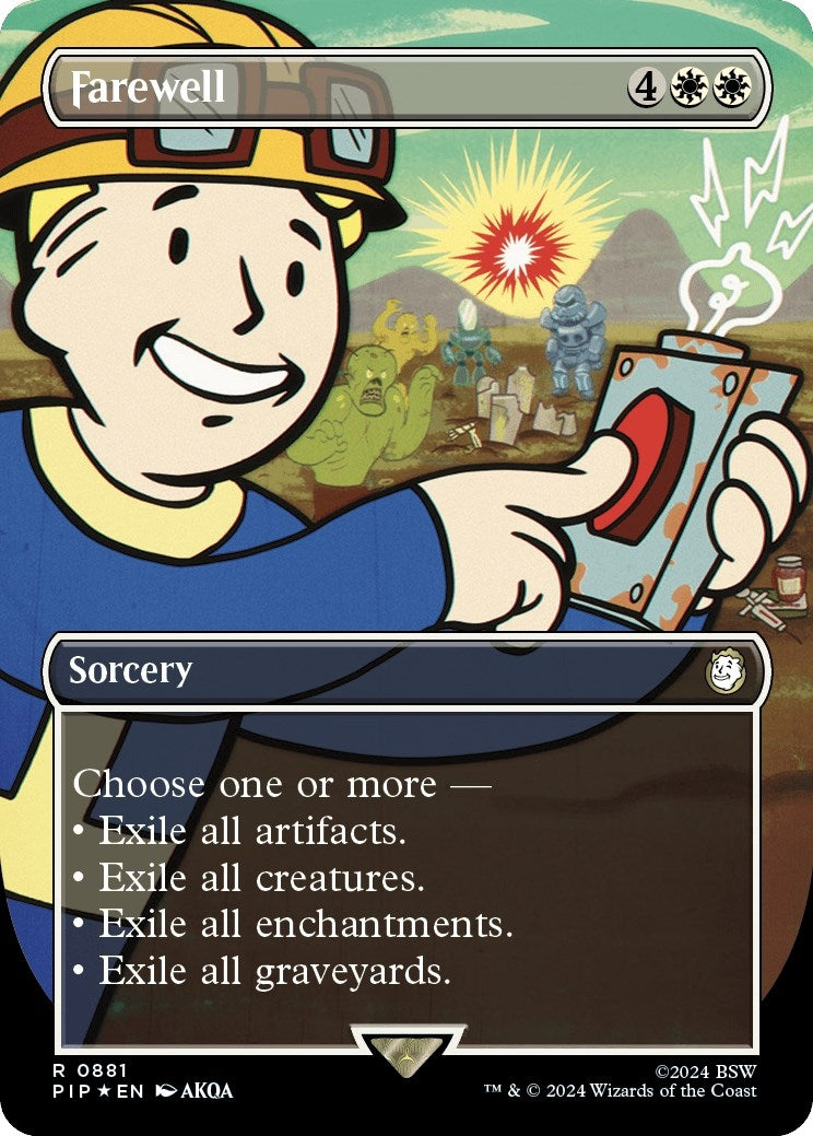 Farewell (Borderless) (Surge Foil) (881) (Universes Beyond: Fallout)
