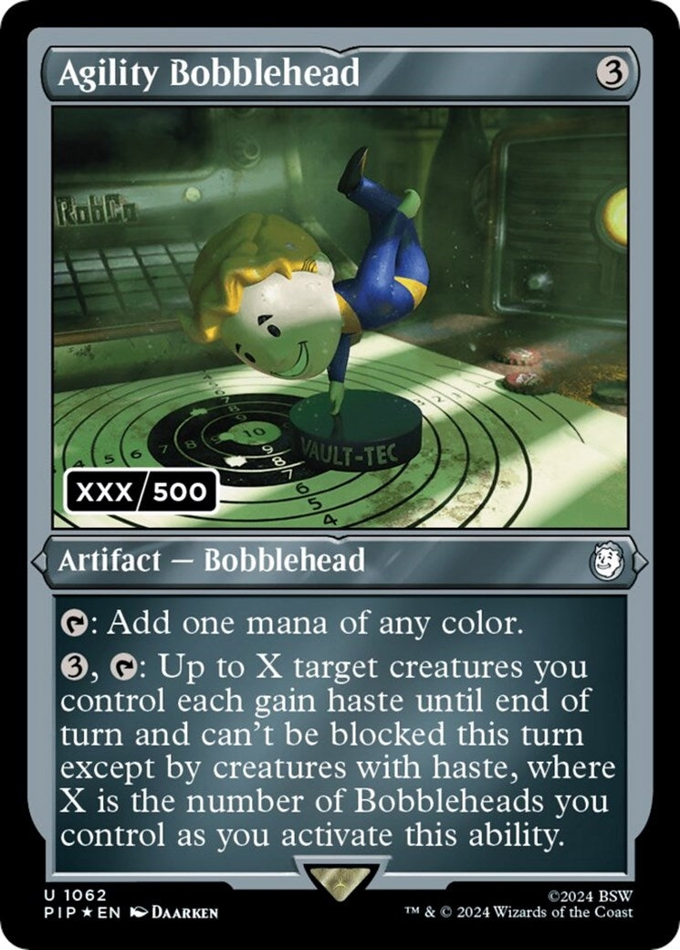 Agility Bobblehead (Serial Numbered) (1062) (Universes Beyond: Fallout)