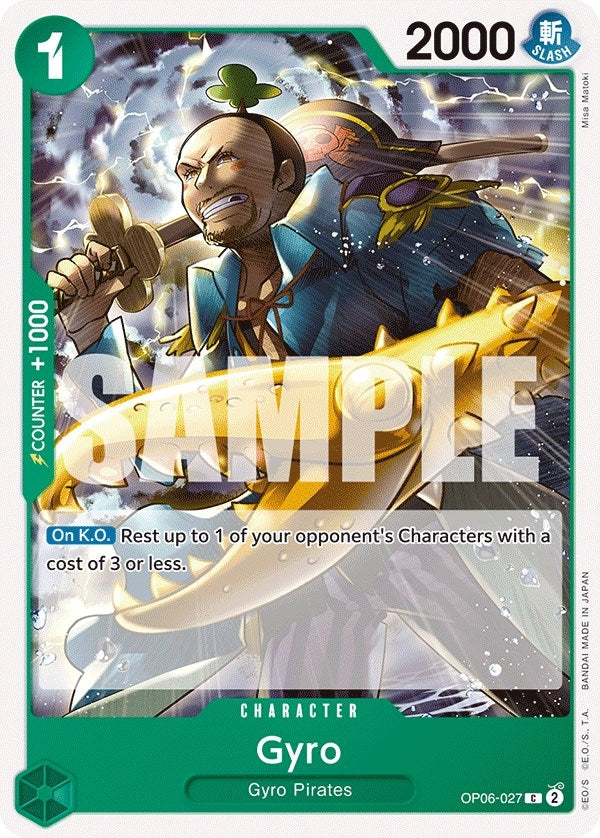 Image for Gyro (OP06-027) (Wings of the Captain) - One Piece Card Game