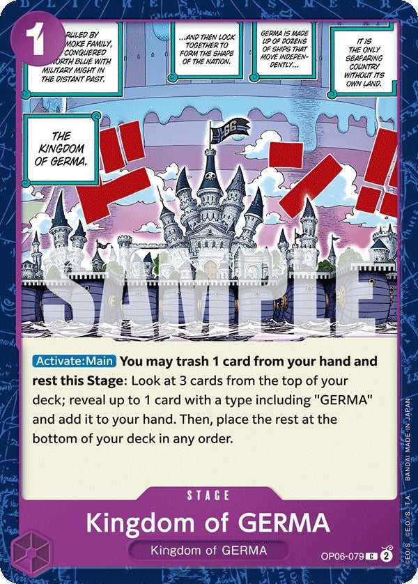 Image for Kingdom of GERMA (OP06-079) (Wings of the Captain) - One Piece Card Game