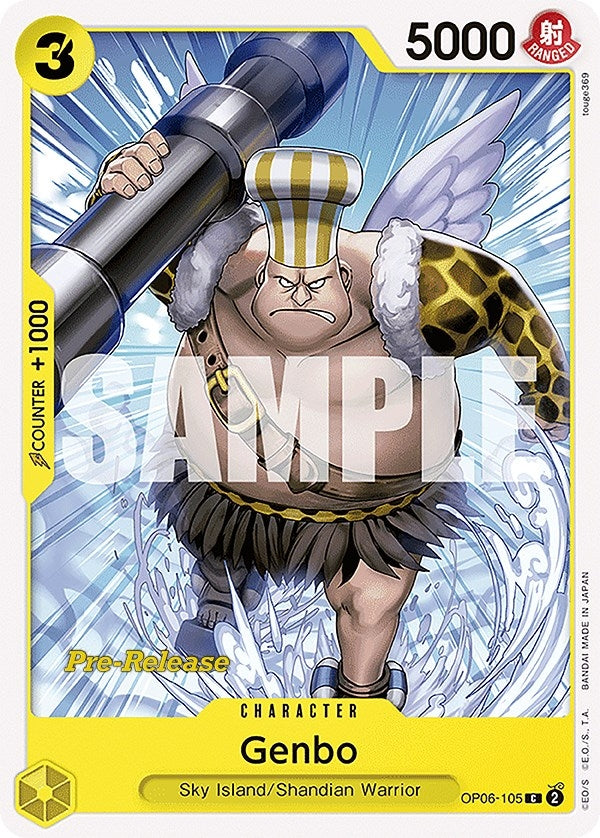 Image for Genbo (OP06-105) (Wings of the Captain Pre-Release Cards) - One Piece Card Game
