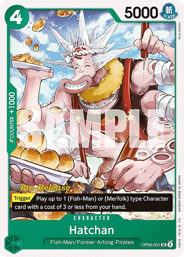 Image for Hatchan (OP06-031) (Wings of the Captain Pre-Release Cards) - One Piece Card Game