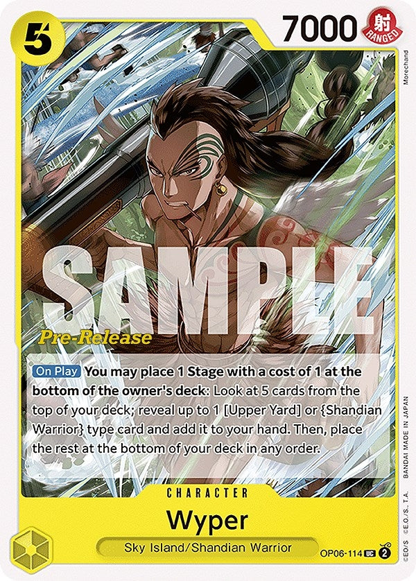 Wyper (OP06-114) (Wings of the Captain Pre-Release Cards)