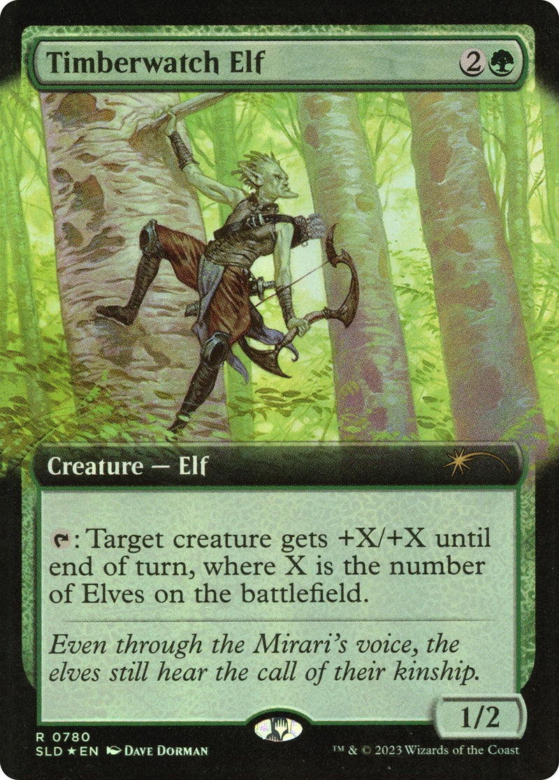 Timberwatch Elf (Extended Art) (780) (Secret Lair Drop Series)