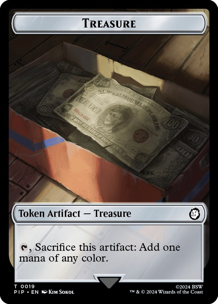 Image for Treasure (0019) // Copy Double-Sided Token (19 // 1) - Magic: The Gathering