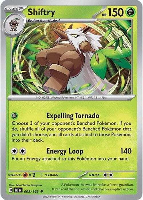 Image for Shiftry (005/162) (SV05: Temporal Forces) - Pokemon