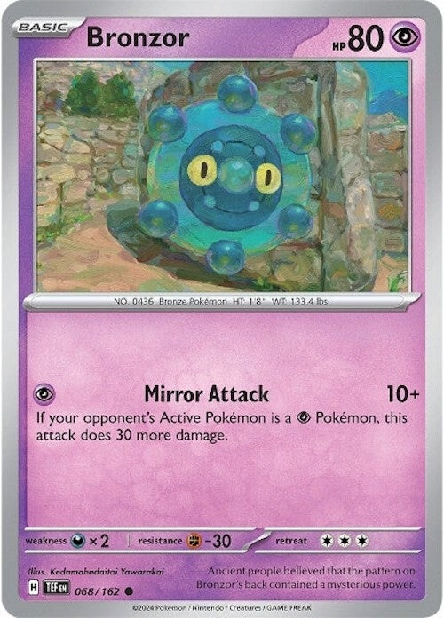 Image for Bronzor (068/162) (SV05: Temporal Forces) - Pokemon