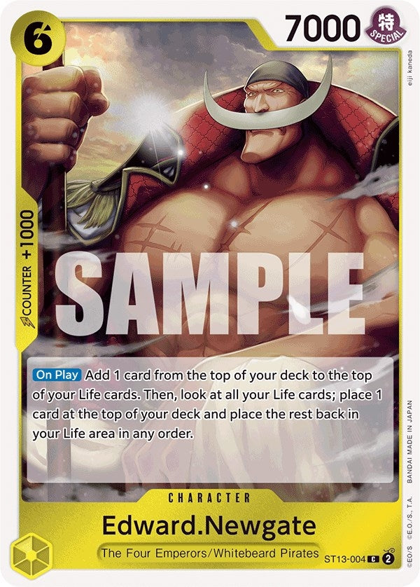 Image for Edward.Newgate (ST13-004) (Ultra Deck: The Three Brothers) - One Piece Card Game