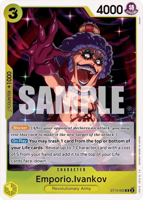 Image for Emporio.Ivankov (ST13-005) (Ultra Deck: The Three Brothers) - One Piece Card Game