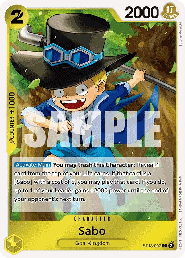 Image for Sabo (007) (ST13-007) (Ultra Deck: The Three Brothers) - One Piece Card Game