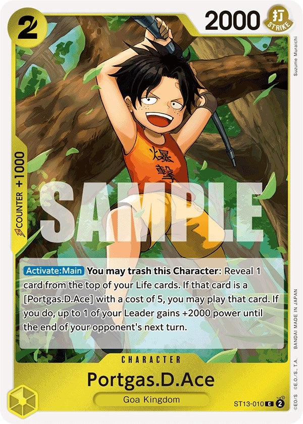Image for Portgas.D.Ace (010) (ST13-010) (Ultra Deck: The Three Brothers) - One Piece Card Game