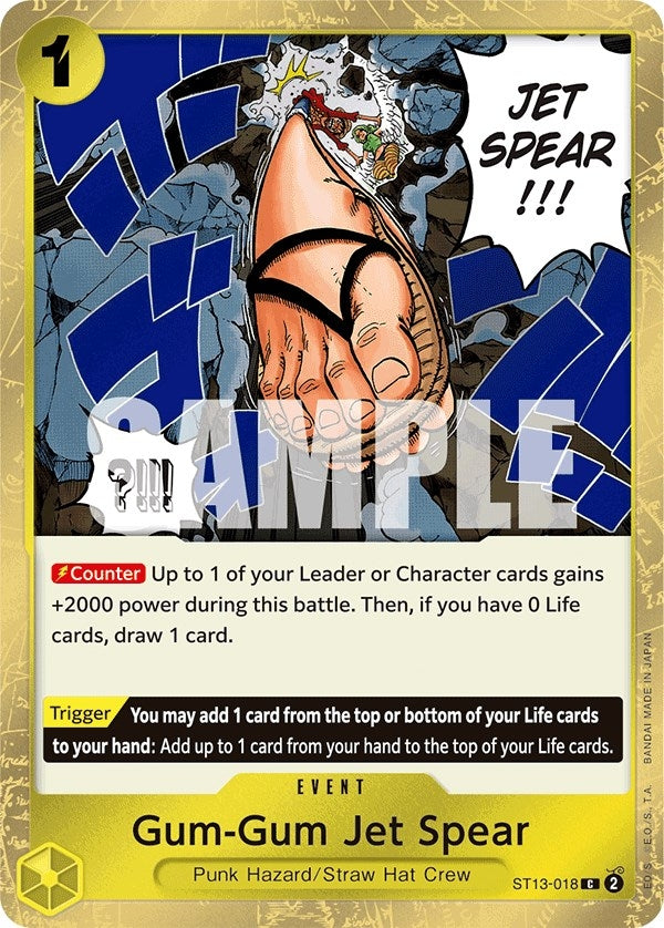 Image for Gum-Gum Jet Spear (ST13-018) (Ultra Deck: The Three Brothers) - One Piece Card Game