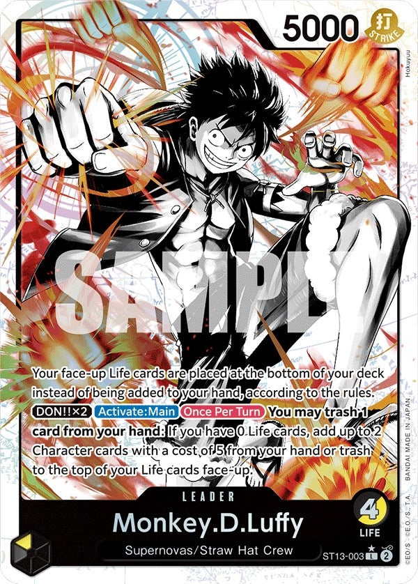 Image for Monkey.D.Luffy (003) (Parallel) (ST13-003) (Ultra Deck: The Three Brothers) - One Piece Card Game