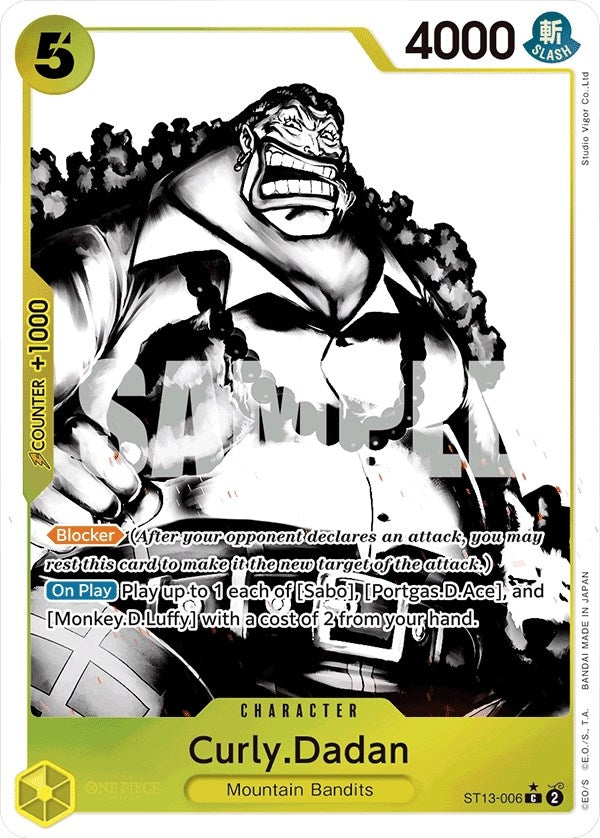 Image for Curly.Dadan (Parallel) (ST13-006) (Ultra Deck: The Three Brothers) - One Piece Card Game