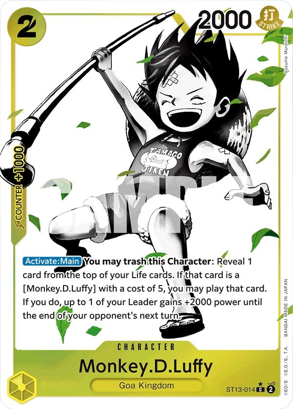 Monkey.D.Luffy (014) (Parallel) (ST13-014) (Ultra Deck: The Three Brothers)