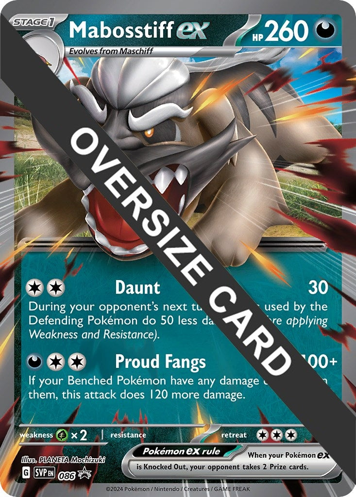 Image for Mabosstiff ex - Jumbo Card (086) (Jumbo Cards) - Pokemon