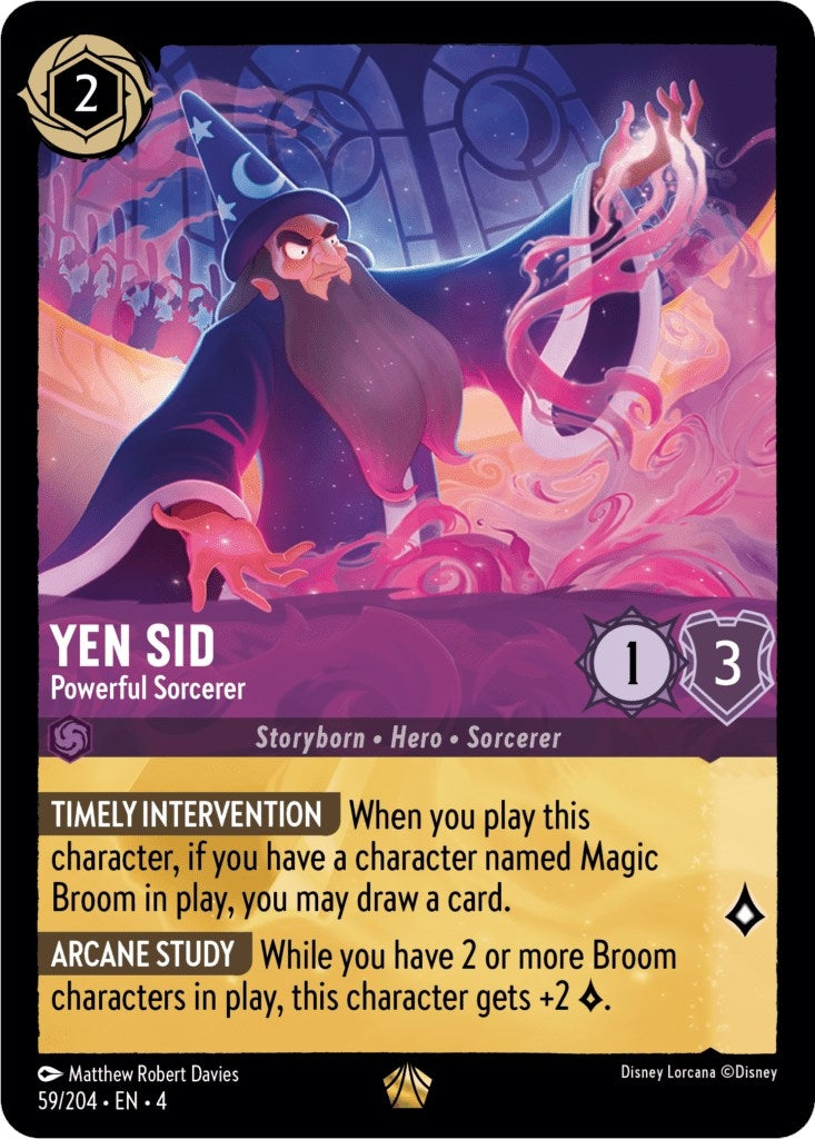 Yen Sid - Powerful Sorcerer (59/204) (Ursula's Return)