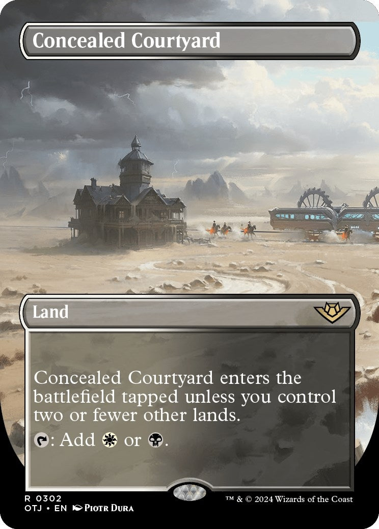 Concealed Courtyard (Borderless) (302) (Outlaws of Thunder Junction)