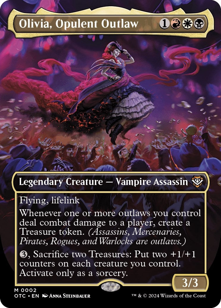 Olivia, Opulent Outlaw (Borderless) (2) (Commander: Outlaws of Thunder Junction)