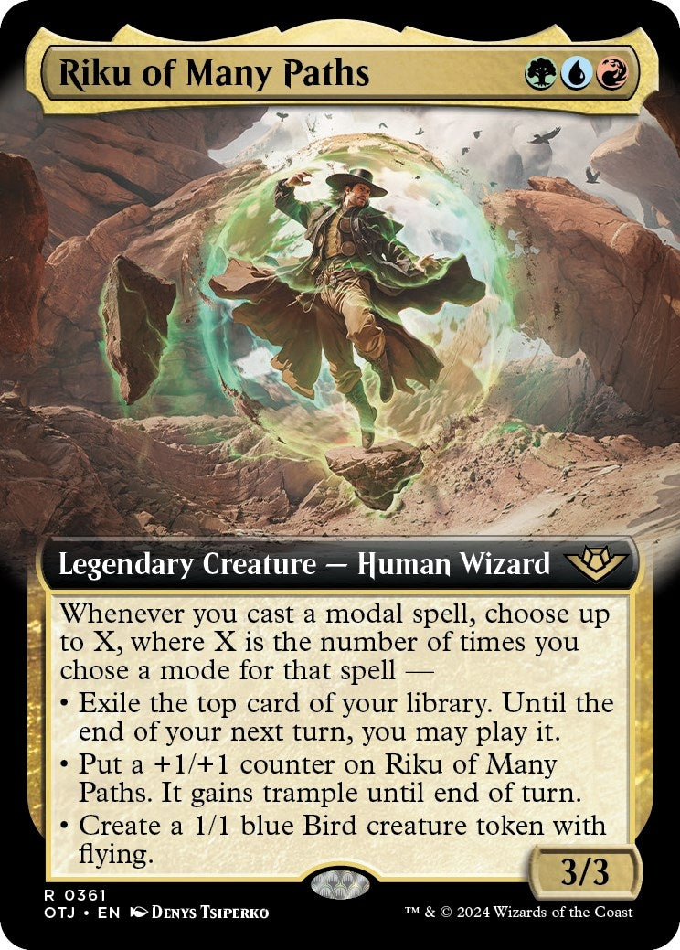 Riku of Many Paths (Extended Art) (361) (Outlaws of Thunder Junction)