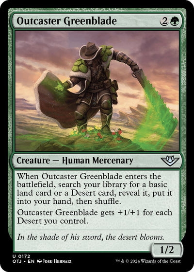 Outcaster Greenblade (172) (Outlaws of Thunder Junction)