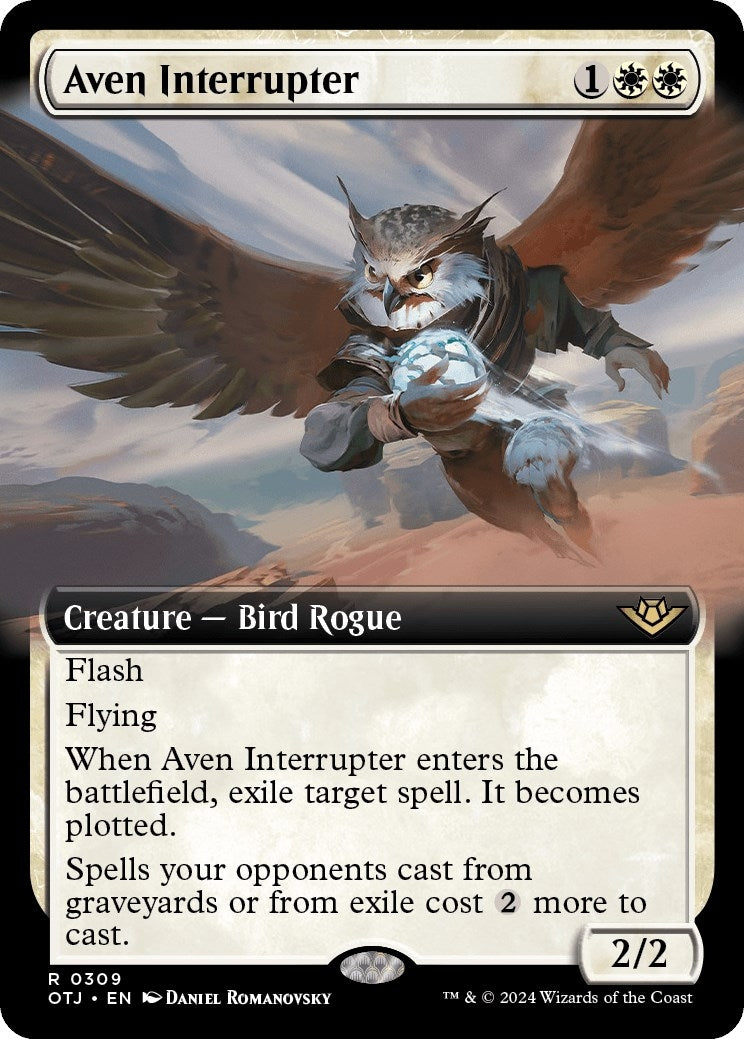 Aven Interrupter (Extended Art) (309) (Outlaws of Thunder Junction)