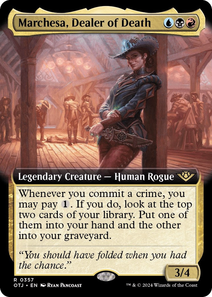 Marchesa, Dealer of Death (Extended Art) (357) (Outlaws of Thunder Junction)