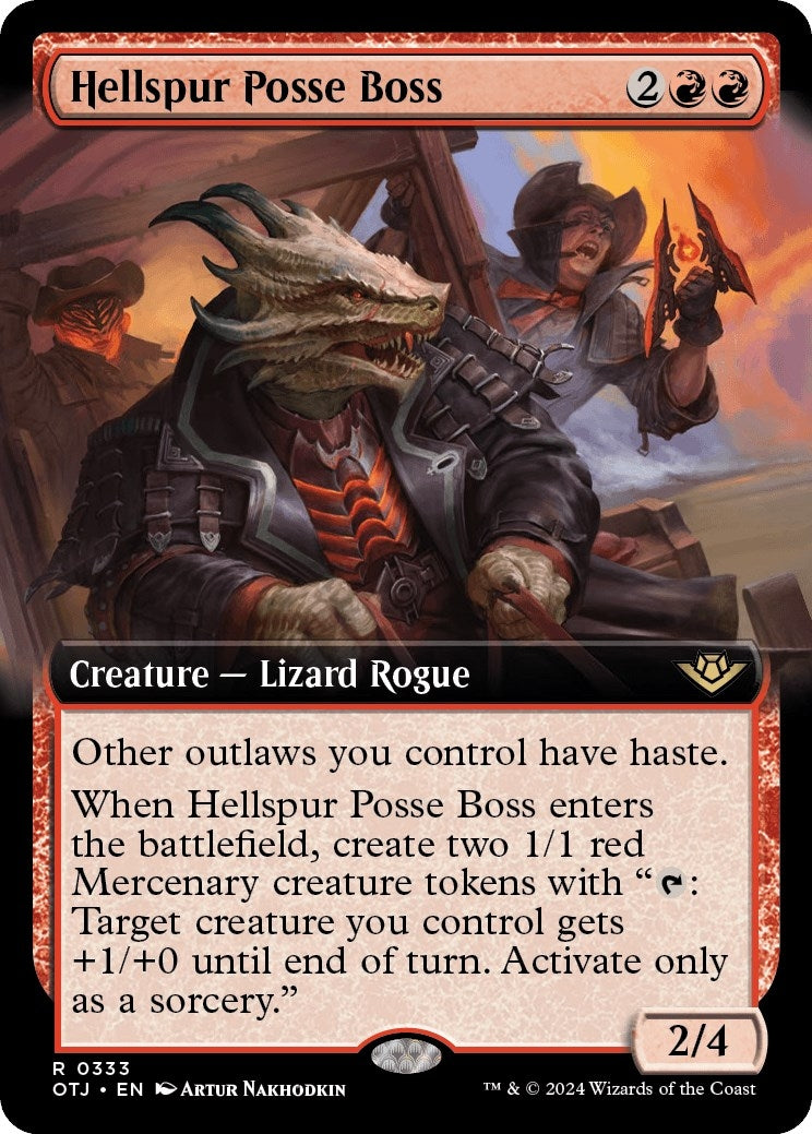 Hellspur Posse Boss (Extended Art) (333) (Outlaws of Thunder Junction)