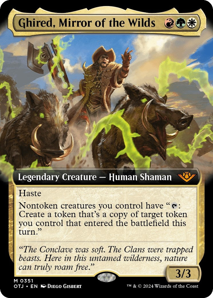 Ghired, Mirror of the Wilds (Extended Art) (351) (Outlaws of Thunder Junction)