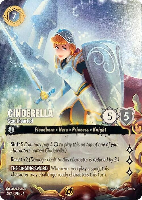 Cinderella - Stouthearted (3) (Disney Lorcana Promo Cards)