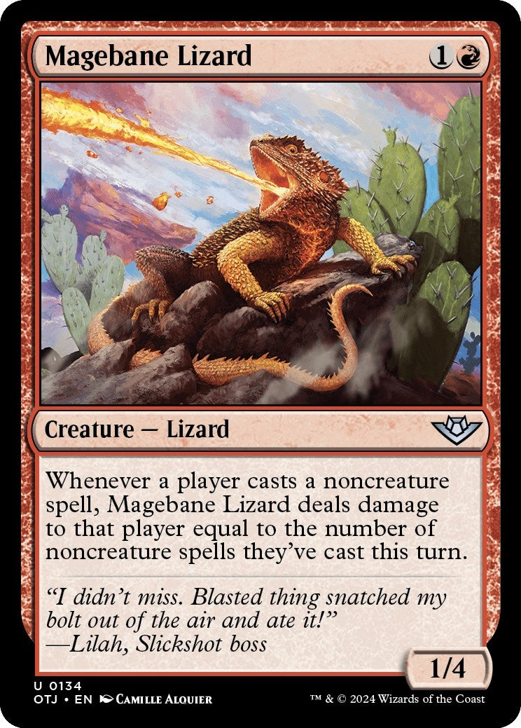 Magebane Lizard (134) (Outlaws of Thunder Junction)