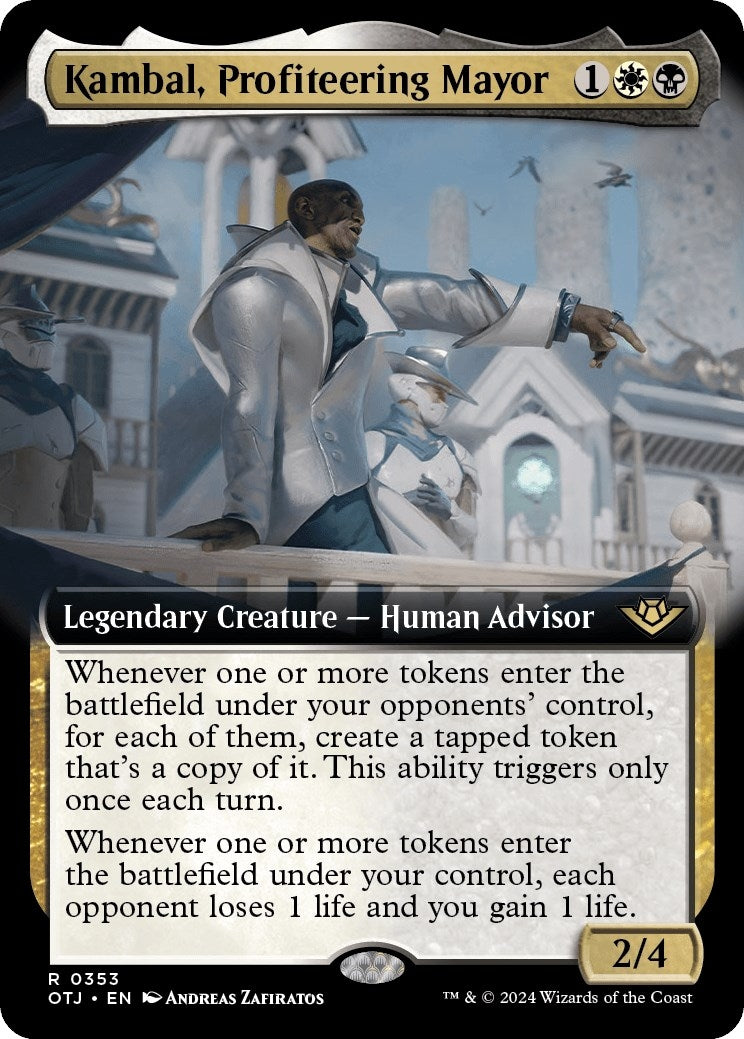 Kambal, Profiteering Mayor (Extended Art) (353) (Outlaws of Thunder Junction)